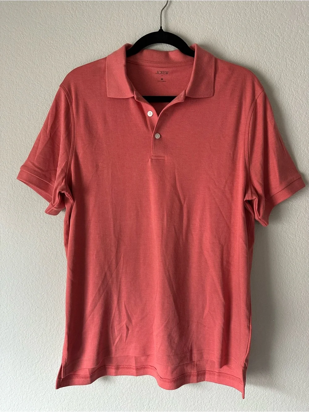 J.Crew Men's Soft Touch Coral Polo Shirt